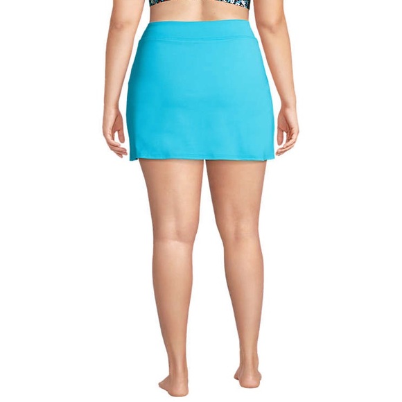 Lands End Chlorine Resistant Tummy Control Swim Skirt Skort Bottoms W-536 Sz 26W - Picture 2 of 8